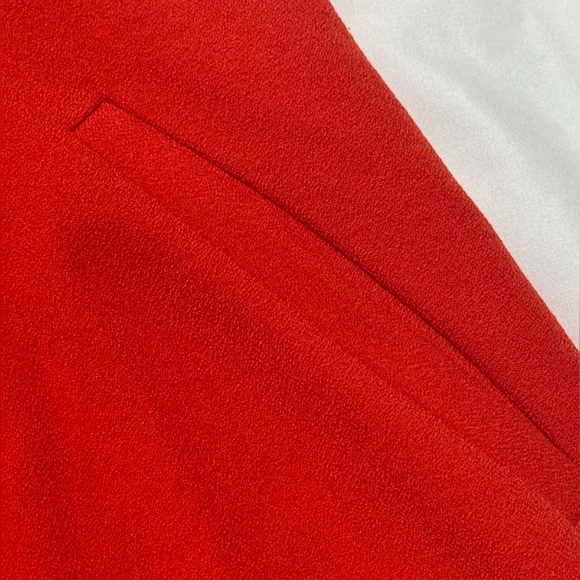 Anthropologie Leifsdottir Hot Orange Dress with Pockets - Picture 3 of 4